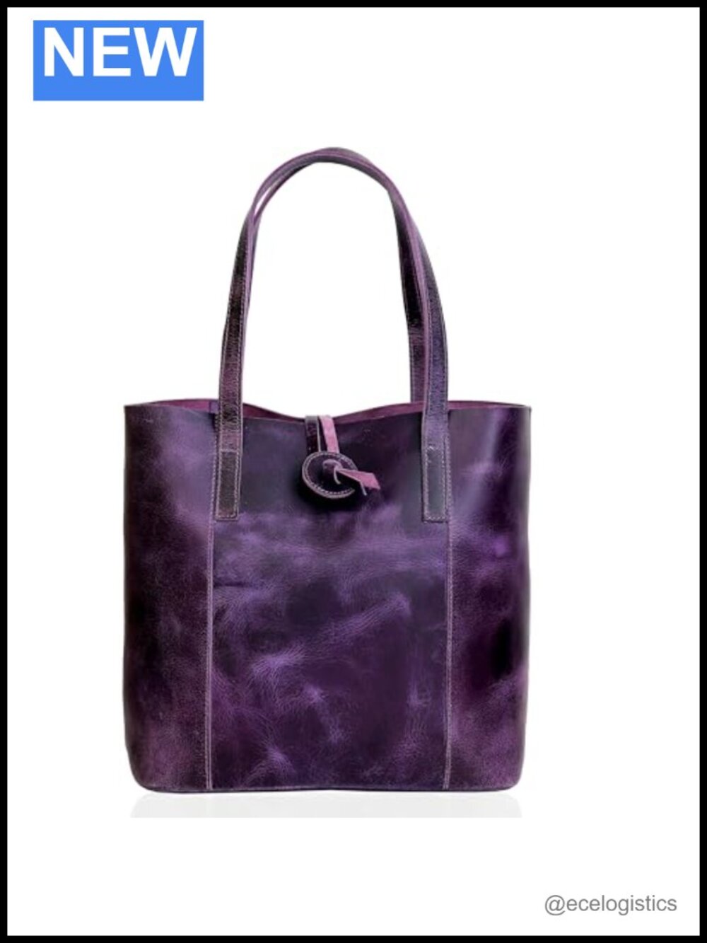 Genuine Leather Oversized Tote Bag Large Capacity Shoulder Handbag